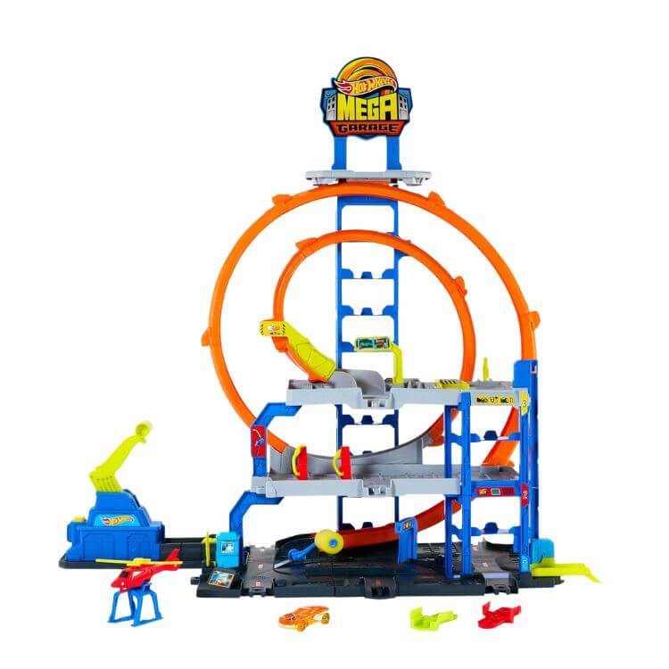 Track Set With Helicopter