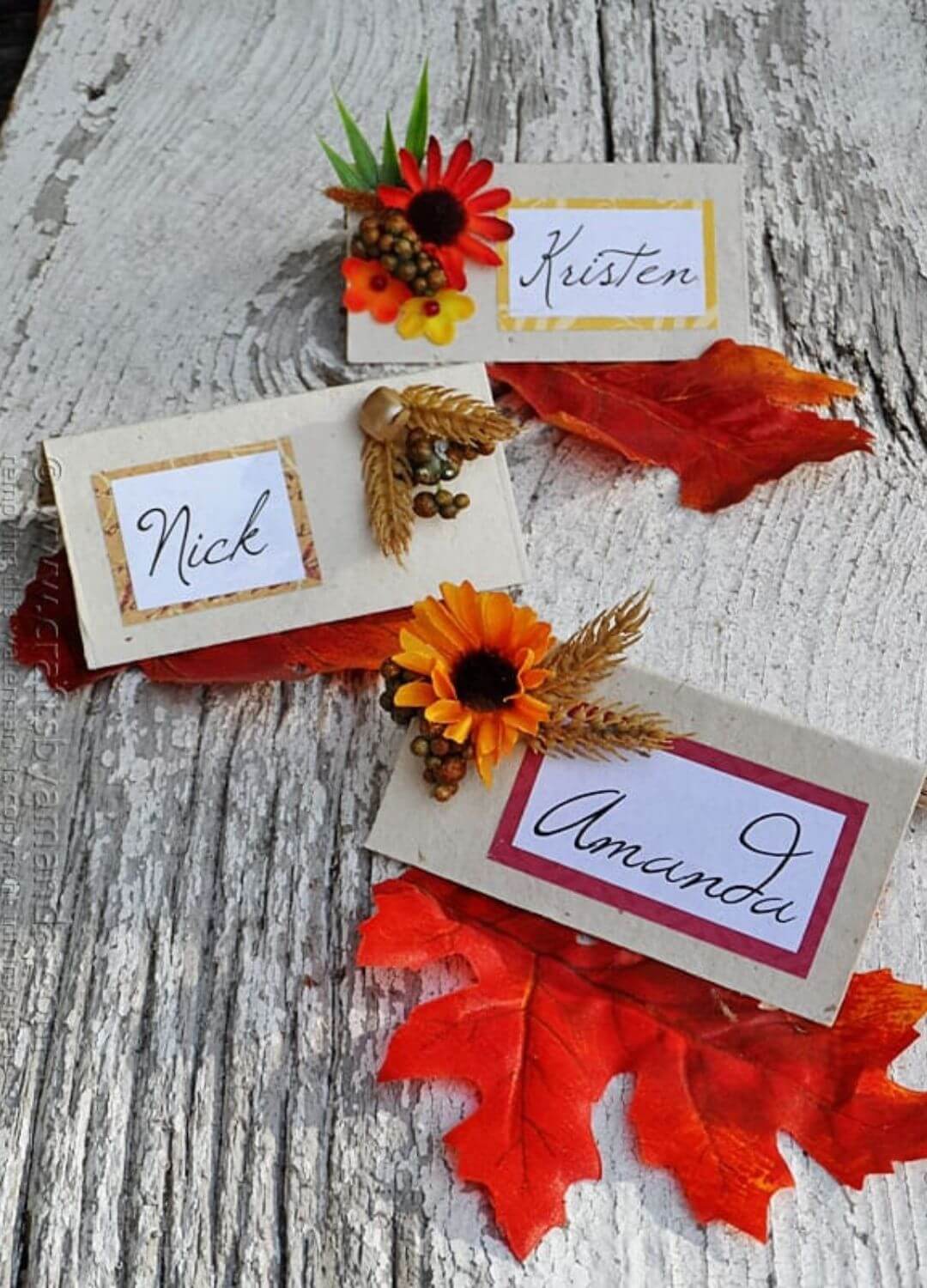thanksgiving craft place cards