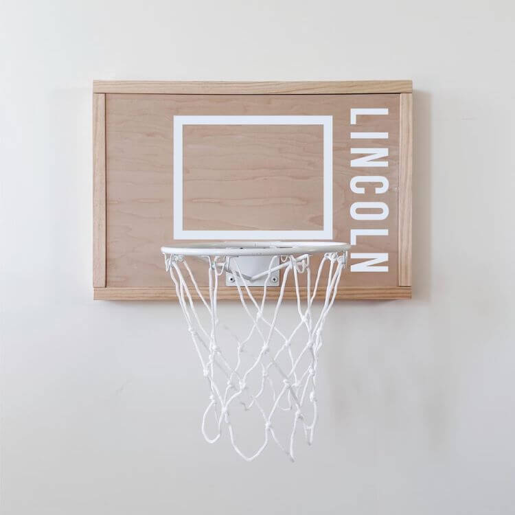 Personalized Rustic Basketball Hoop