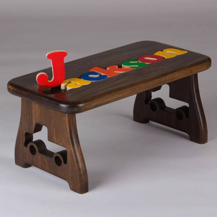 Personalized Puzzle Stool