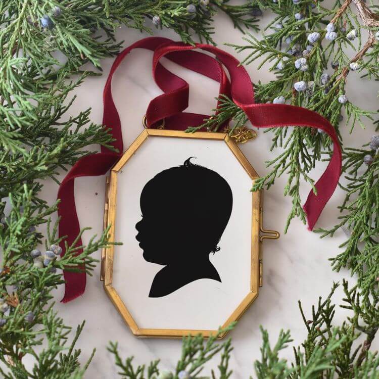 Personalized Silhouette Ornament