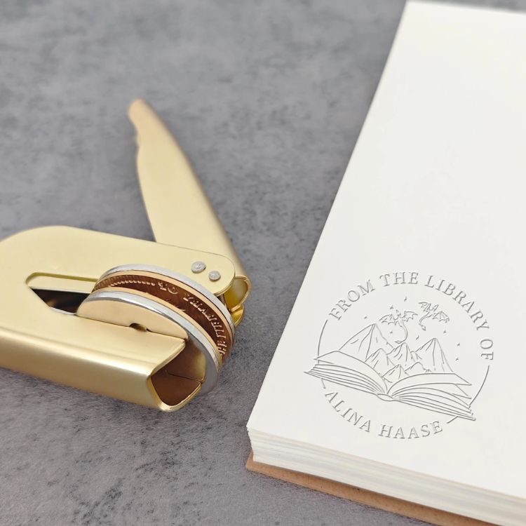 Personalized Book Embosser Stamp