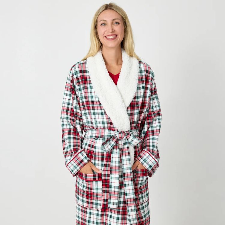 Holly Plaid Cozy Robe