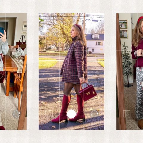 burgundy clothing and accessories