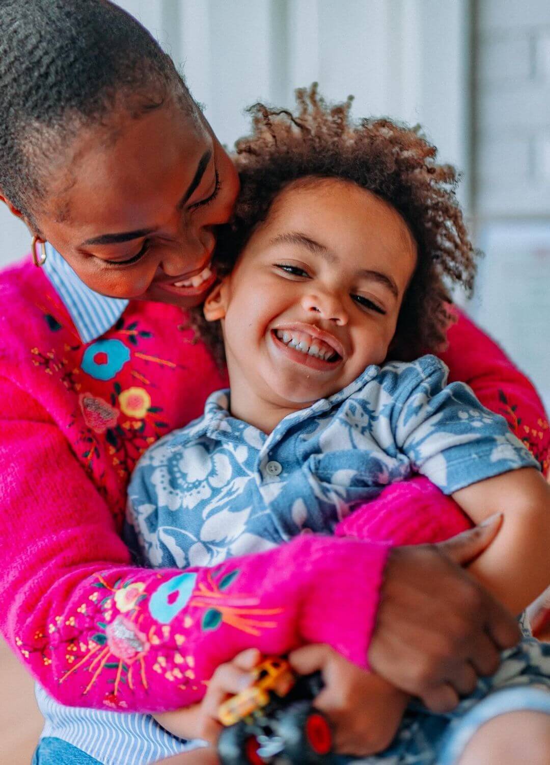mom and son