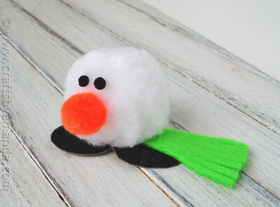 snowmen desk buddy craft