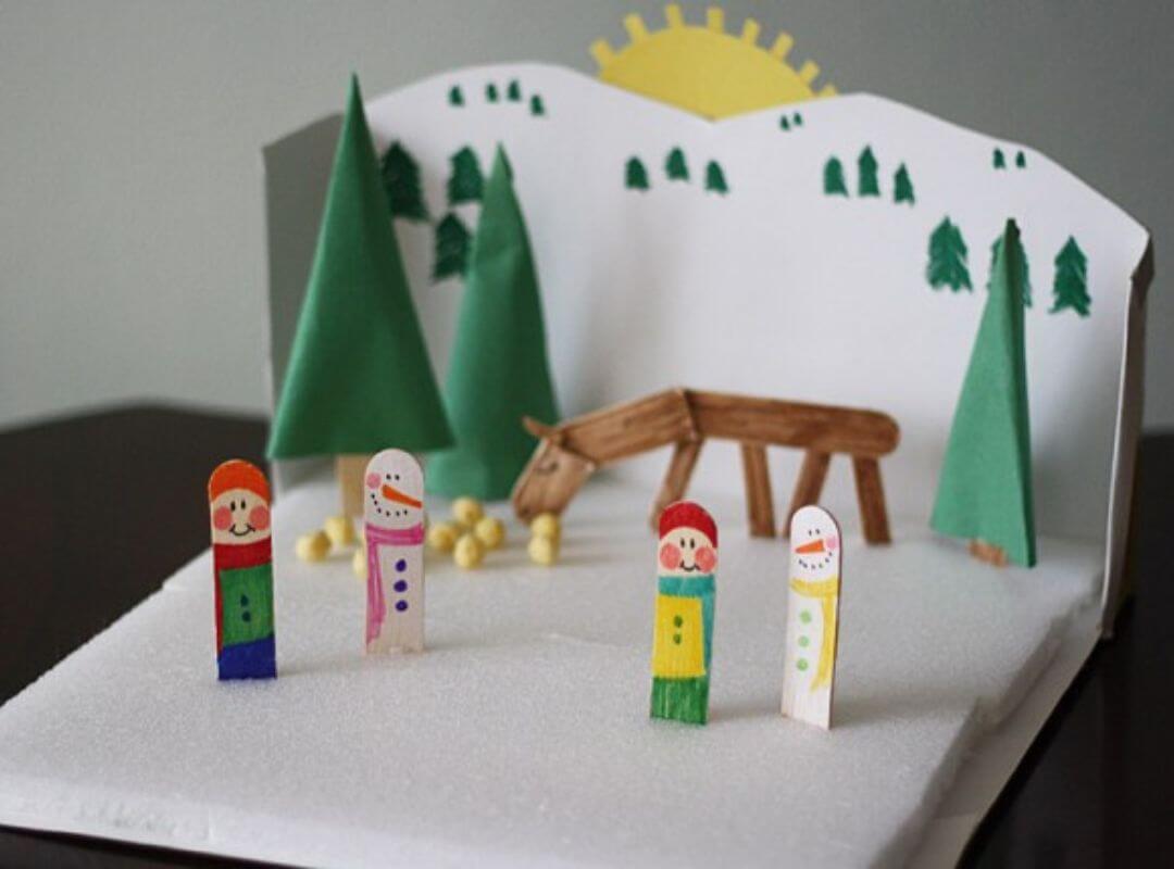 winter diorama