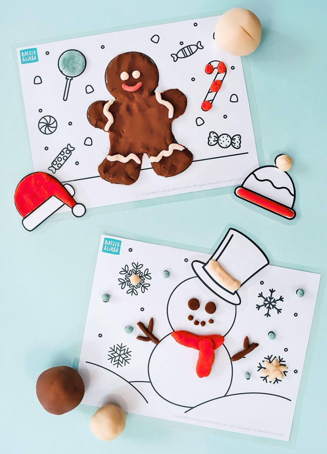 DIY holiday playdough
