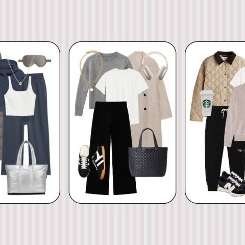 travel outfit ideas for mom winter airport outfits