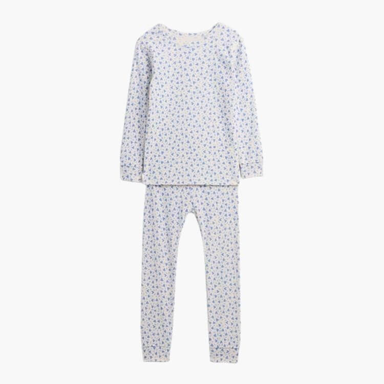 Blue Hearts Organic Cotton PJ Set