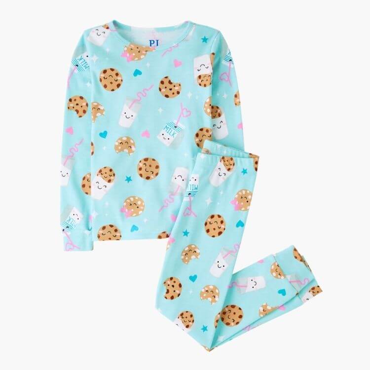 Hearts Milk and Cookies Snug Fit PJs