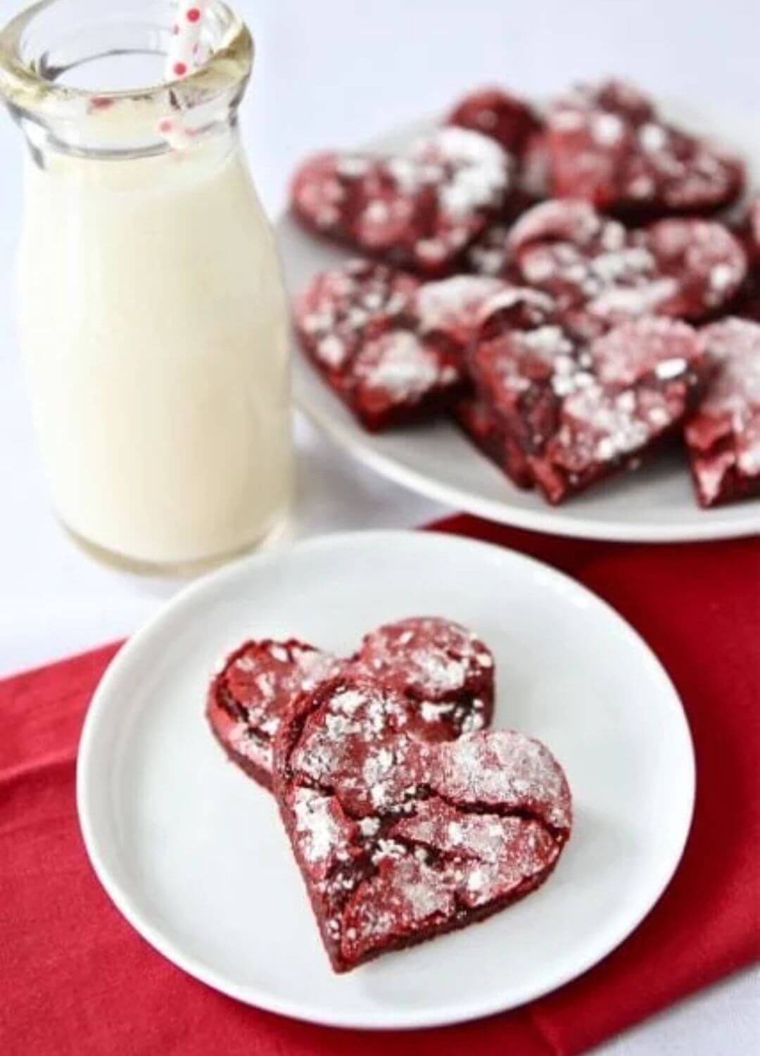 red velvet crinkle cookies