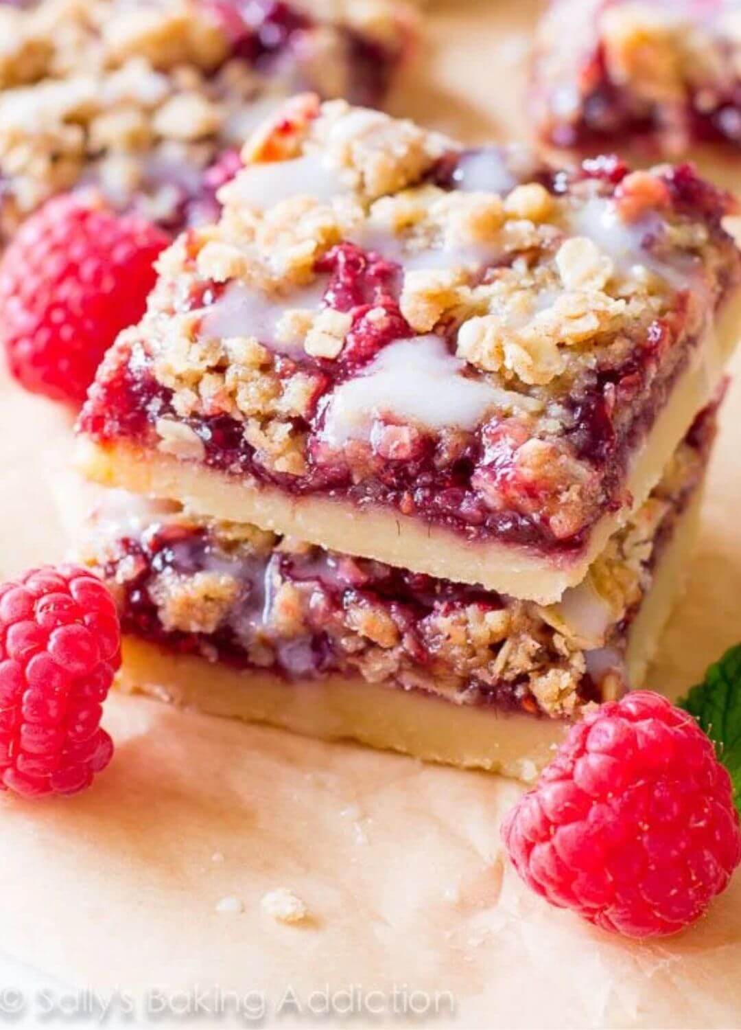 rasberry streusel bars