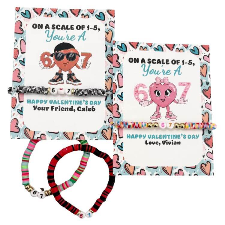 6/7 Friendship Bracelet Valentines