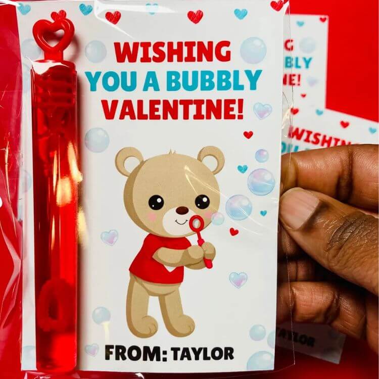 Bubble Wand Valentines