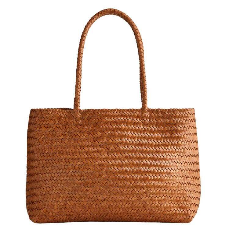large woven tote for spring 