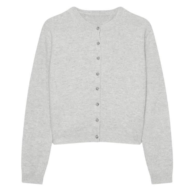 cashmere cardigan for spring capsule