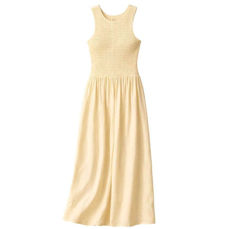 yellow dress for spring capsule