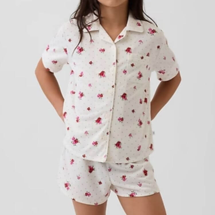Kids Recycled PJ Short Set