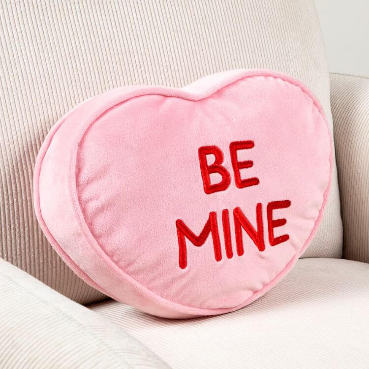Be Mine Heart Shaped Pillow
