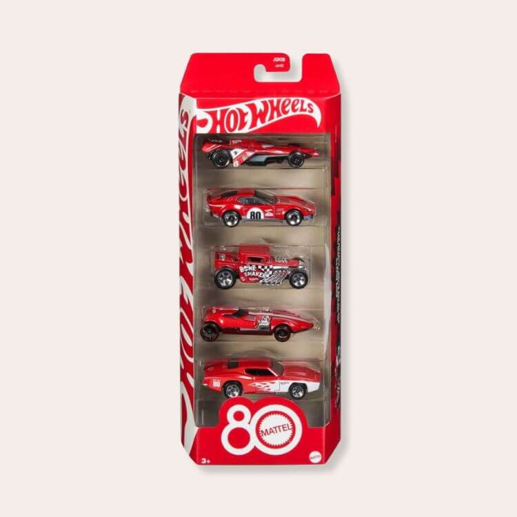 5-Pack Collectible Toy Cars