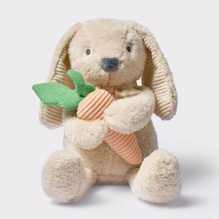 Bunny Plush with Detachable Rattle