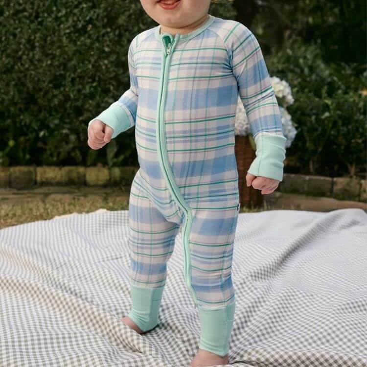 Springtime Plaid Zippy