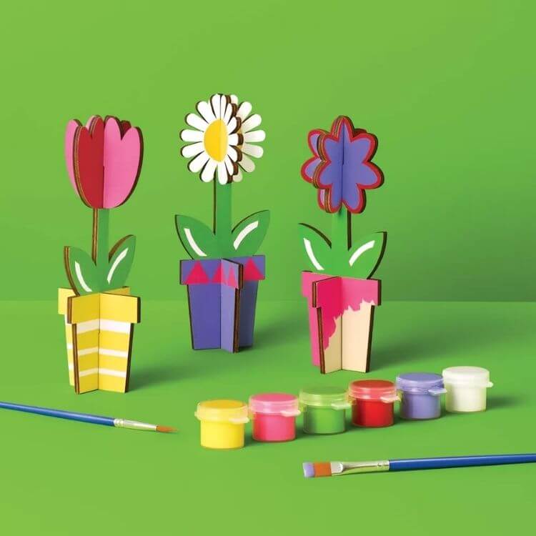 3D Flowers Painting Craft
