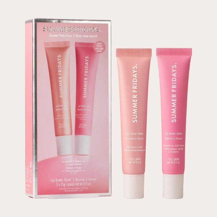 Birthday Cake + Strawberry Soft Serve Lip Butter Balm