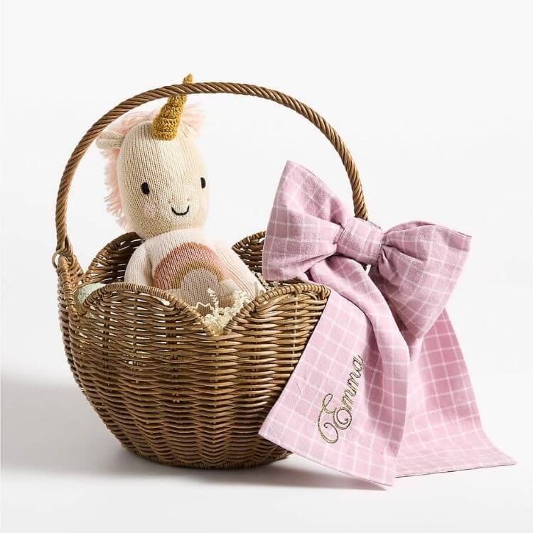 Easter Organic Basket Bow
