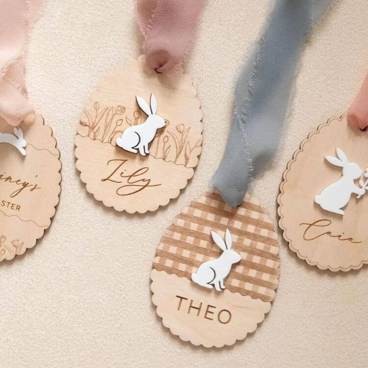Personalized Easter Basket Tag