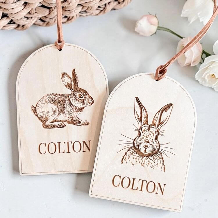 Personalized Easter Basket Tag
