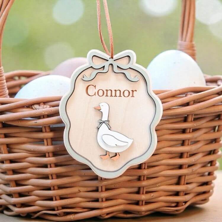 Personalized Easter Basket Tag