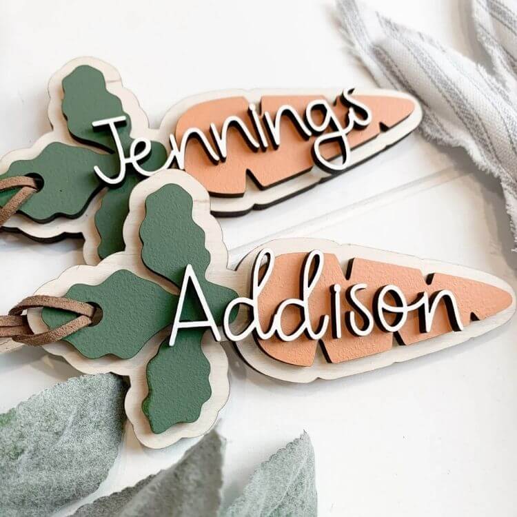 Personalized Easter Basket Tag