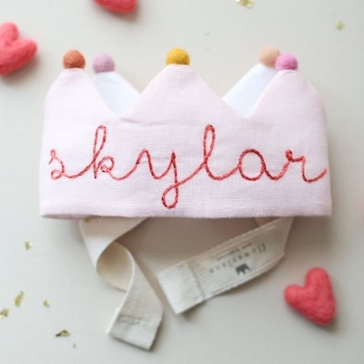 Embroidered Birthday Crown