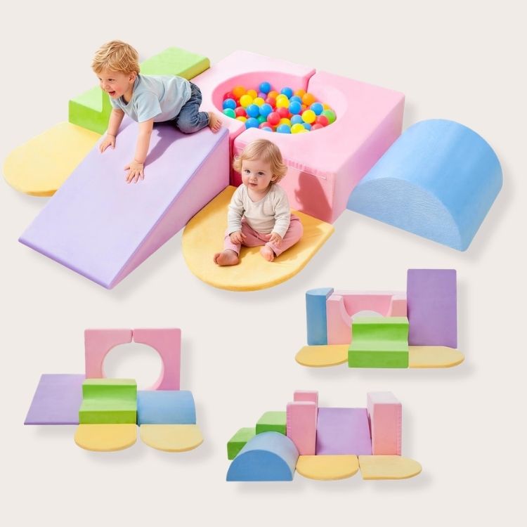 7-Piece Foam Climbing Blocks Set