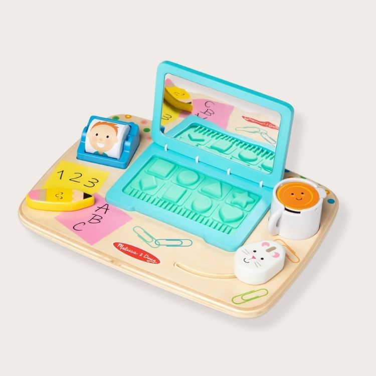 Wooden Work & Play Desktop Activity Board