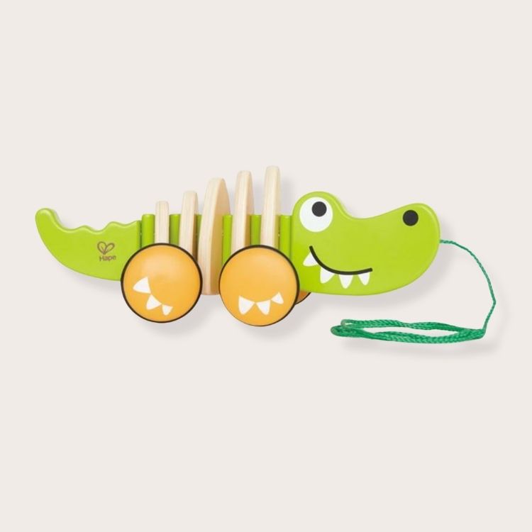 Walk-A-Long Wooden Croc Pull Toy