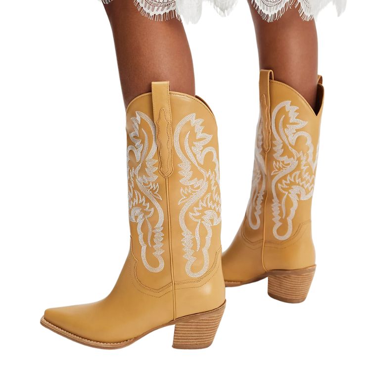 yellow cowboy boots