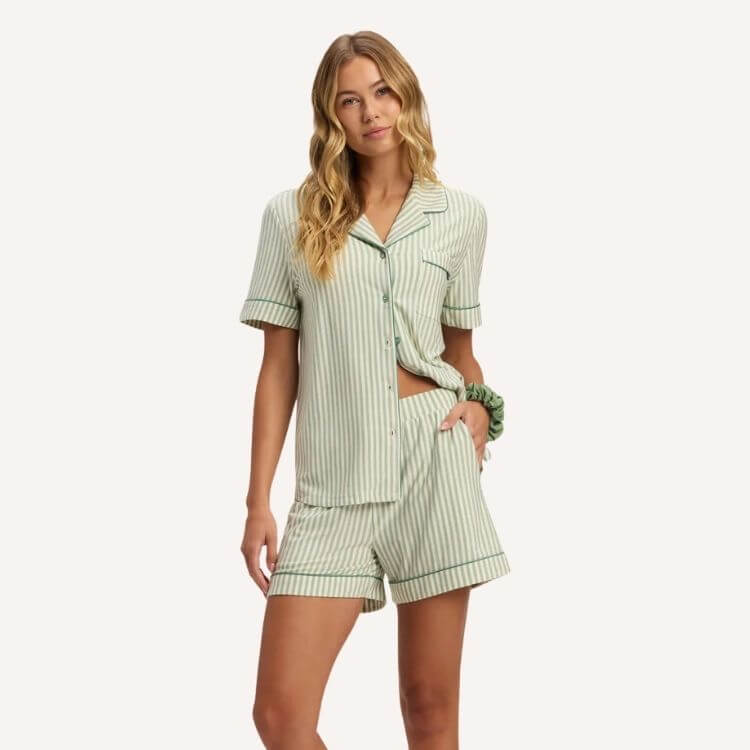 Bamboo Stretch-Knit Pajama Set