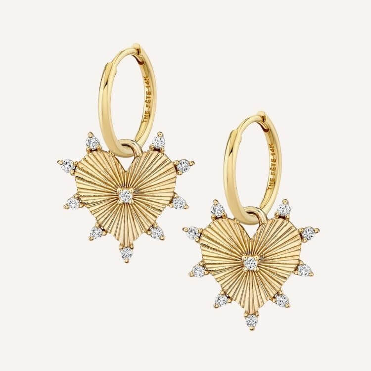 Halo Heart Earrings