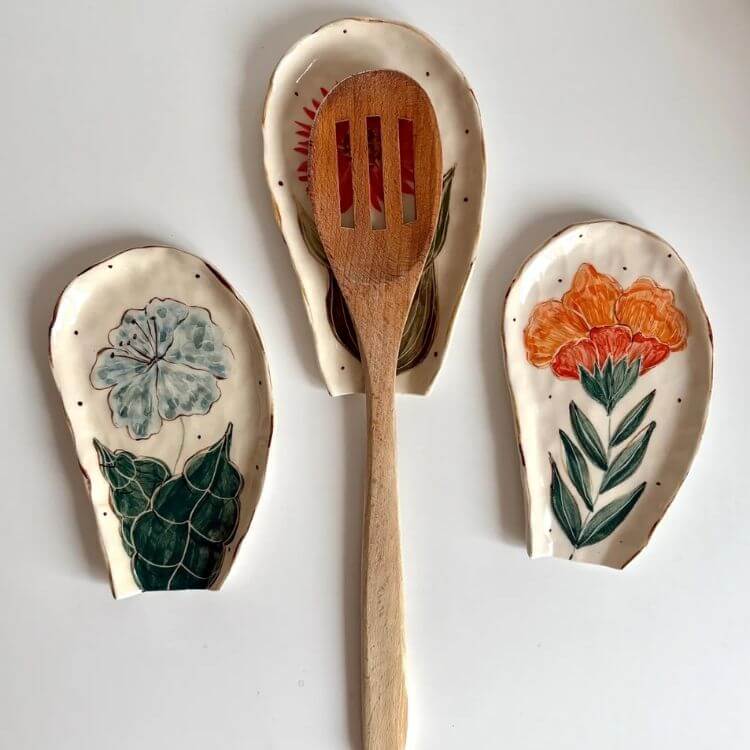 Handmade Ceramic Spoon Rest