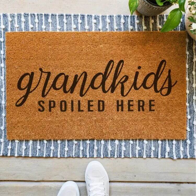 Grandkids Spoiled Here Doormat