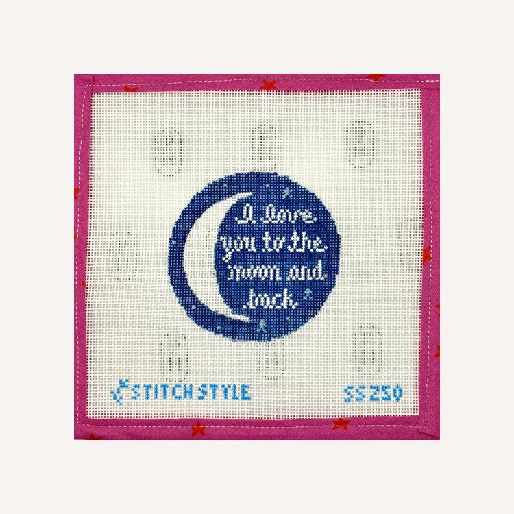 To The Moon And Back Needlepoint Canvas