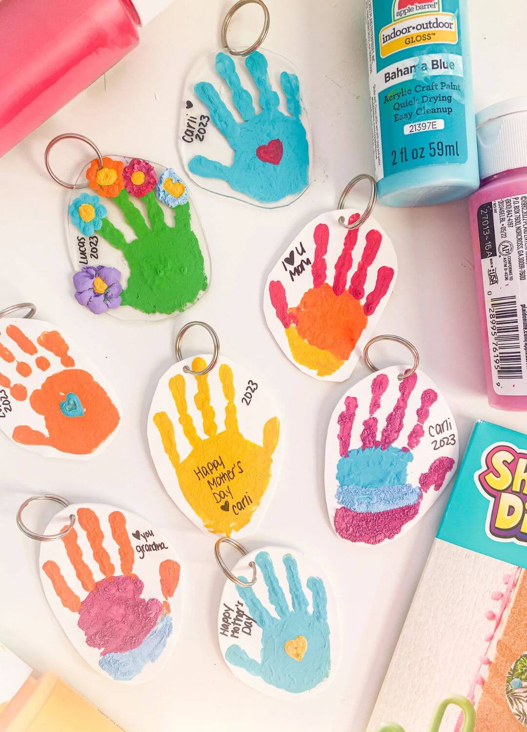 keychain handprint craft