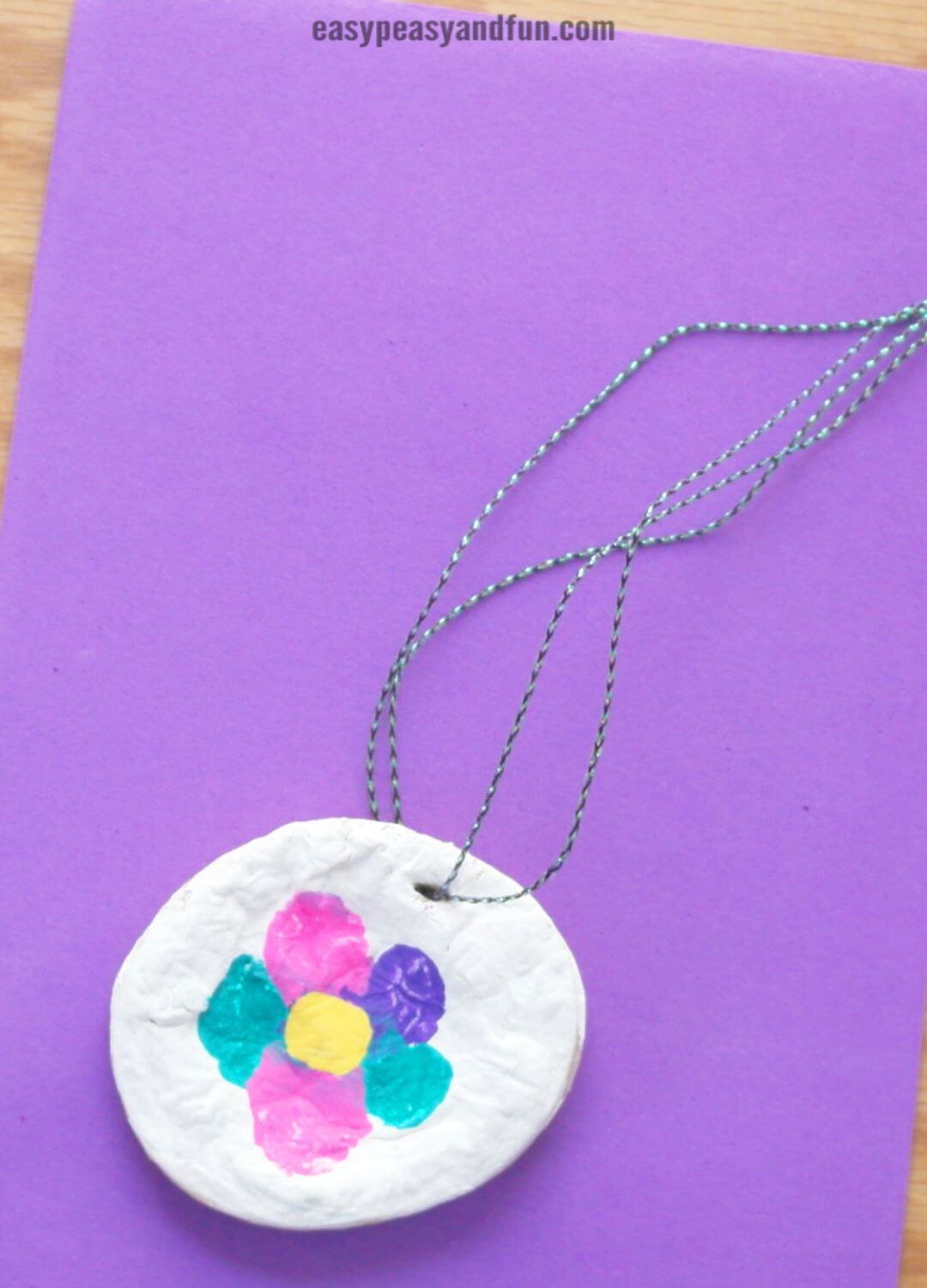 salt dough necklace