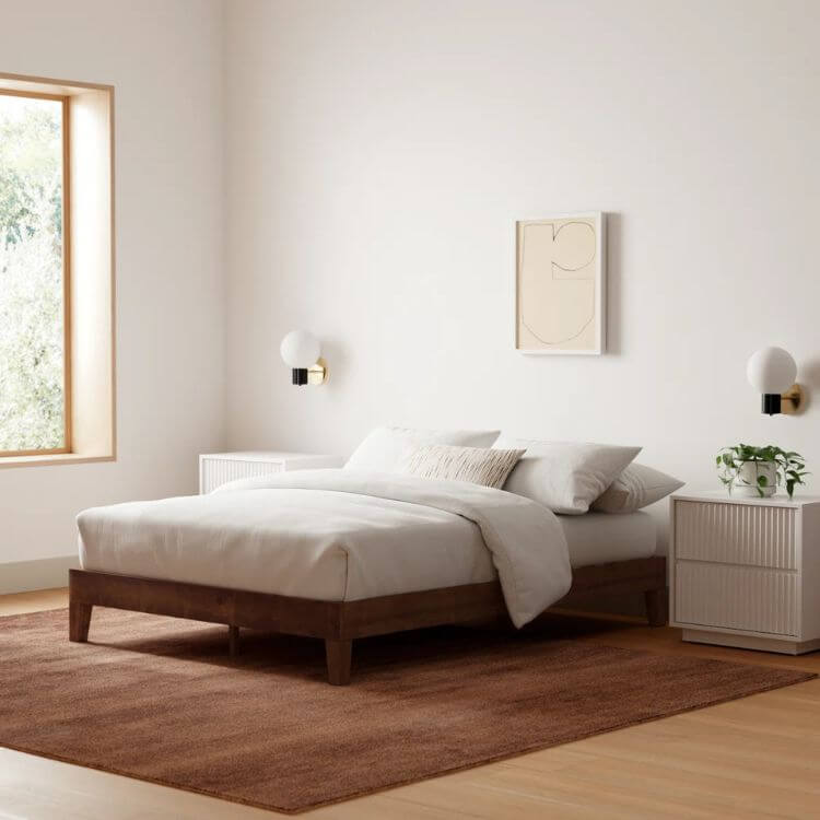 Amaryn Solid Wood Platform Bed