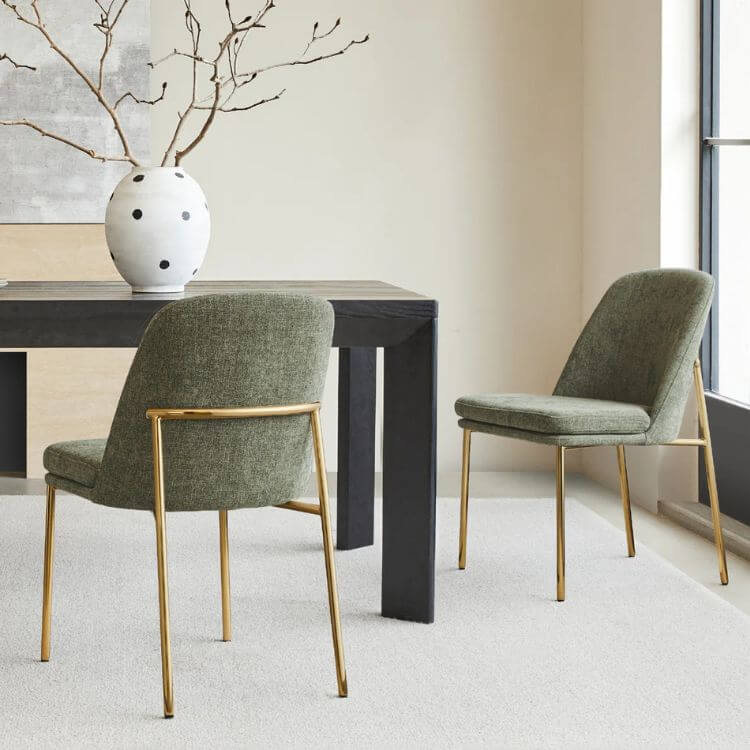 Dining Chair with Metal Frame