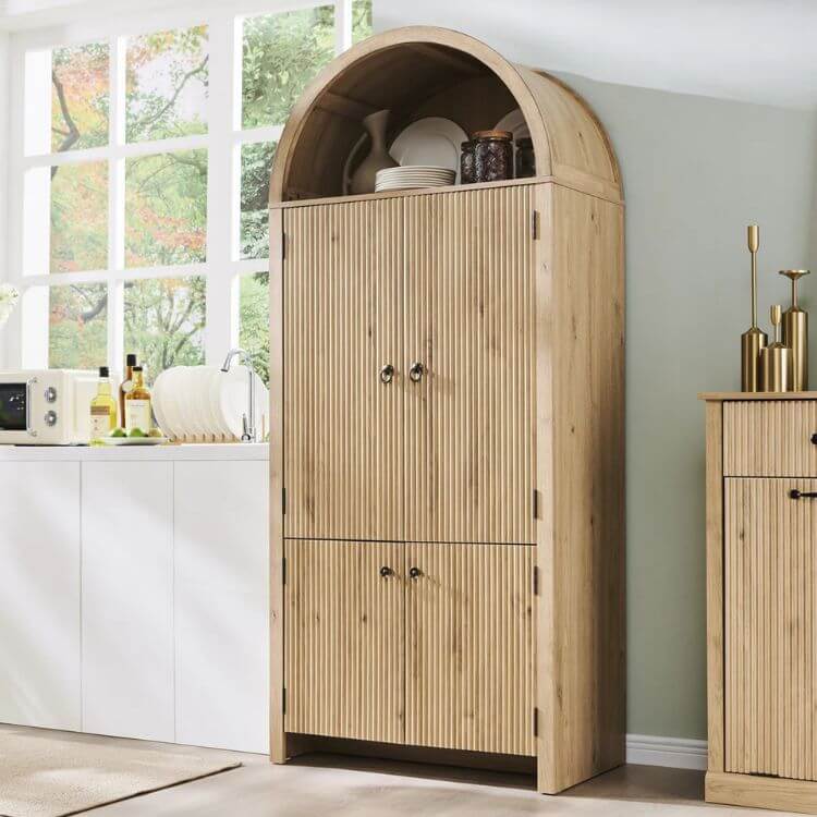 Arched Kitchen Pantry
