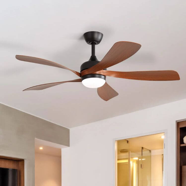 Ceiling Fan with LED Light and Remote Control